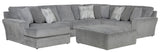 Glacier - Sectional With Cocktail Ottoman
