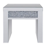 Noralie - Mesa auxiliar - Espejo y diamantes de imitación - 23"