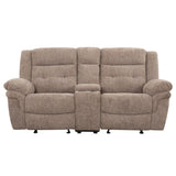 Sydney - Manual Recliner Console Loveseat - Brown