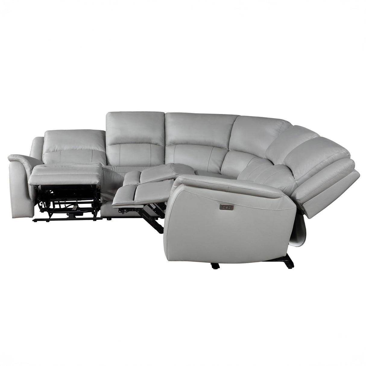 Alexandria - Leather Power Sectional alternate view 15