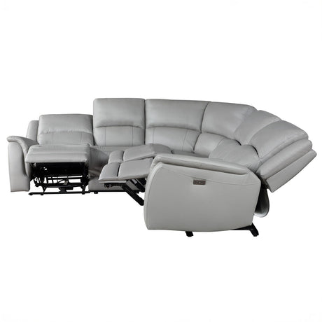 Alexandria - Leather Power Sectional alternate view 15