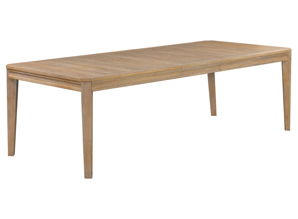 Breckenridge - Mesa de comedor rectangular de 78-96" con extensión de 18" - Marrón medio