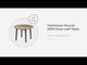 Gesthaven - Mesa de comedor redonda con alas abatibles