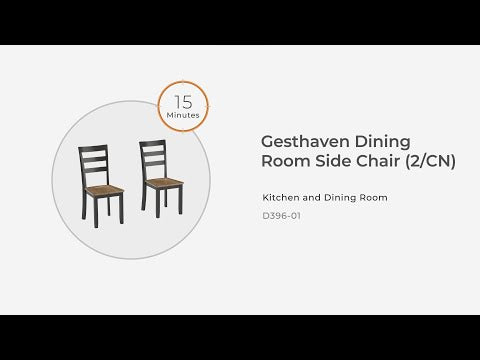 Gesthaven - Silla auxiliar para comedor (juego de 2)