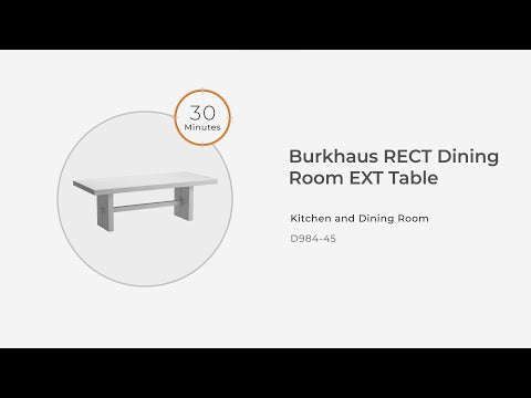 Burkhaus - Mesa de Comedor Rectangular Extensible - Marrón Oscuro