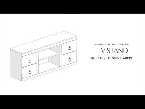 Willowton - Mueble de TV con opción de chimenea