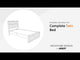Kozmour - Estructura completa de cama con estantería