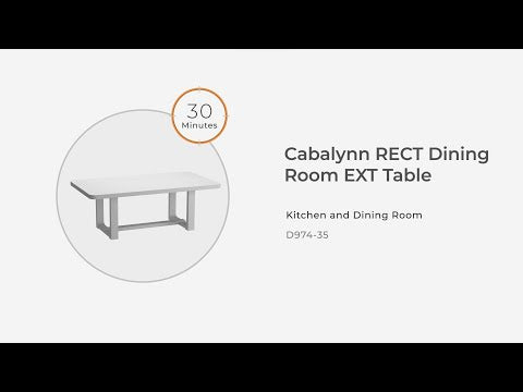 Cabalynn - Mesa de comedor rectangular