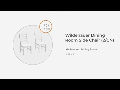 Wildenauer - Silla de comedor auxiliar (juego de 2) - Marrón / Negro