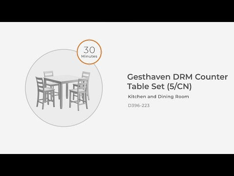 Gesthaven - Juego de mesa de comedor alta