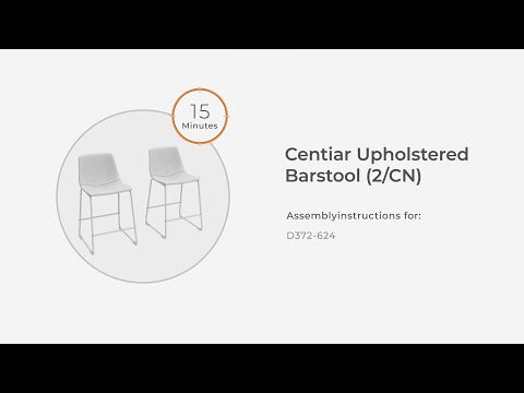 Centiar - Taburete de bar tapizado (Juego de 2)