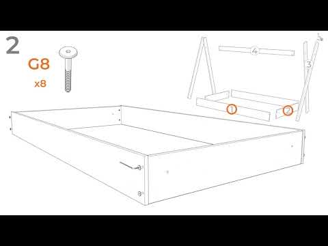 Piperton - Cama completa en caja
