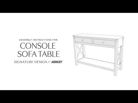 Freedan - Mesa Consola Sofá - Marrón Grisáceo