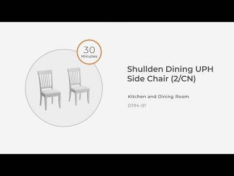 Shullden - Silla de comedor auxiliar (juego de 2) - Gris