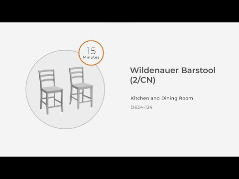 Wildenauer - Taburete (Set de 2) - Marrón / Negro