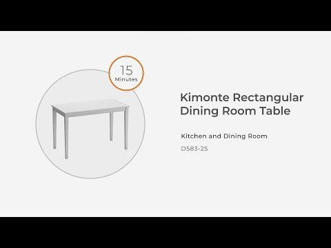 Kimonte - Mesa de comedor rectangular - Marrón oscuro