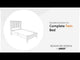 Kerisden - Base de Cama Completa con Cabecera y Pie de Cama